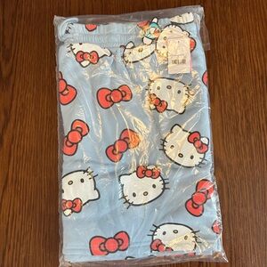 Hello Kitty Light Blue Leggings with Red Accents